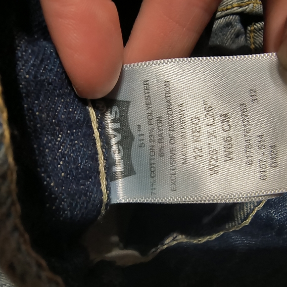 Levi Strauss 511 skinny jeans, youth size 12 regular w26xL26 - Picture 3 of 8